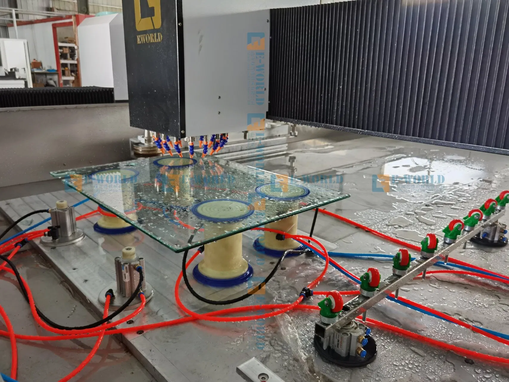 Automatic CNC Glass Machining Center Glass Processing Center