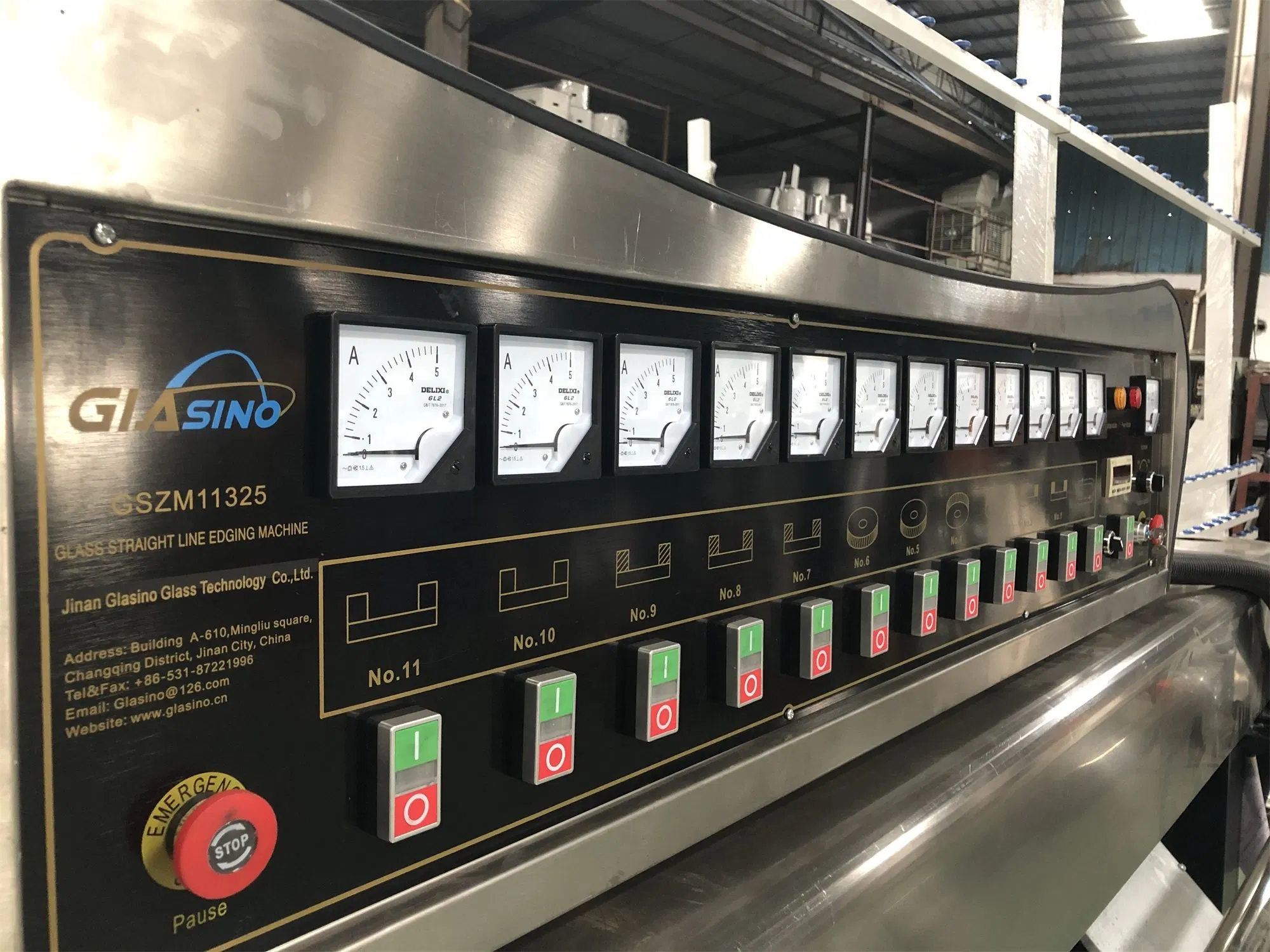 Automatic Control Glass Edging and Polishing Machine Straight Edging Machine for Flat Glass