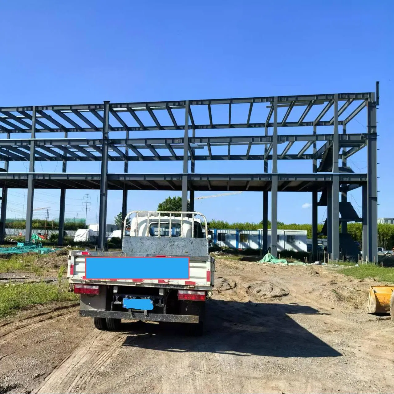 Customized Shape Steel Structure Storage with Prefabricated Drawing