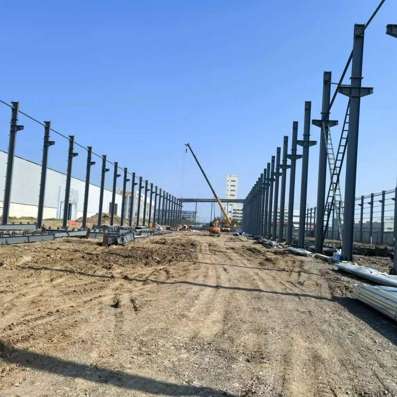 Steel Structure Frame Storage with Cusotmzied Prefabricated Structural Drawing Design