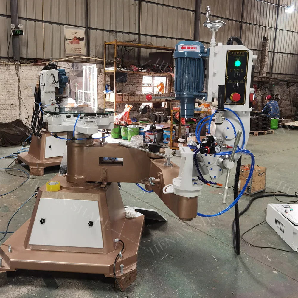 Glass Corner Grinding Machine Portable Round Oval Og Irregular Glass Shape Edging Beveling Polishing Machine