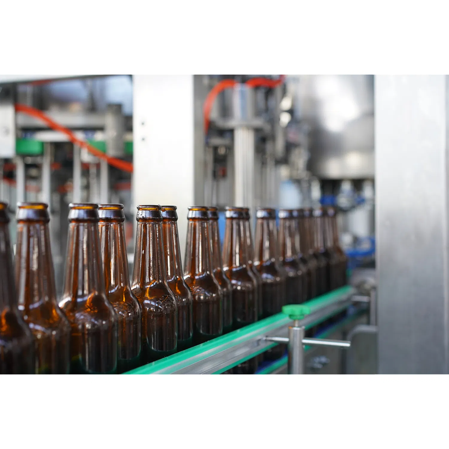 Glass Bottle Carbonated Soft Drink Beer Washing Filling Crown Capping Labeling Machine