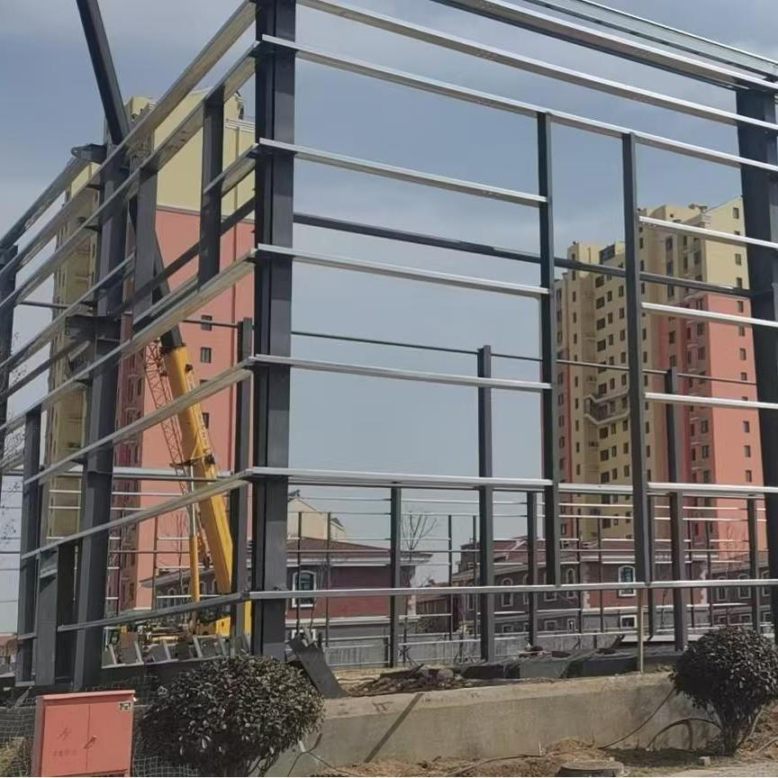 Prefabricated Customized Span Steel Structure Frame Storage with Drawing Design