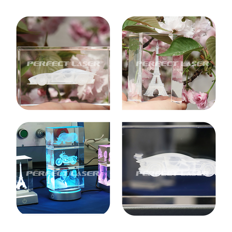 Desktop UV 3D Crystal Glass Acrylic Laser Inside Engraving Machine