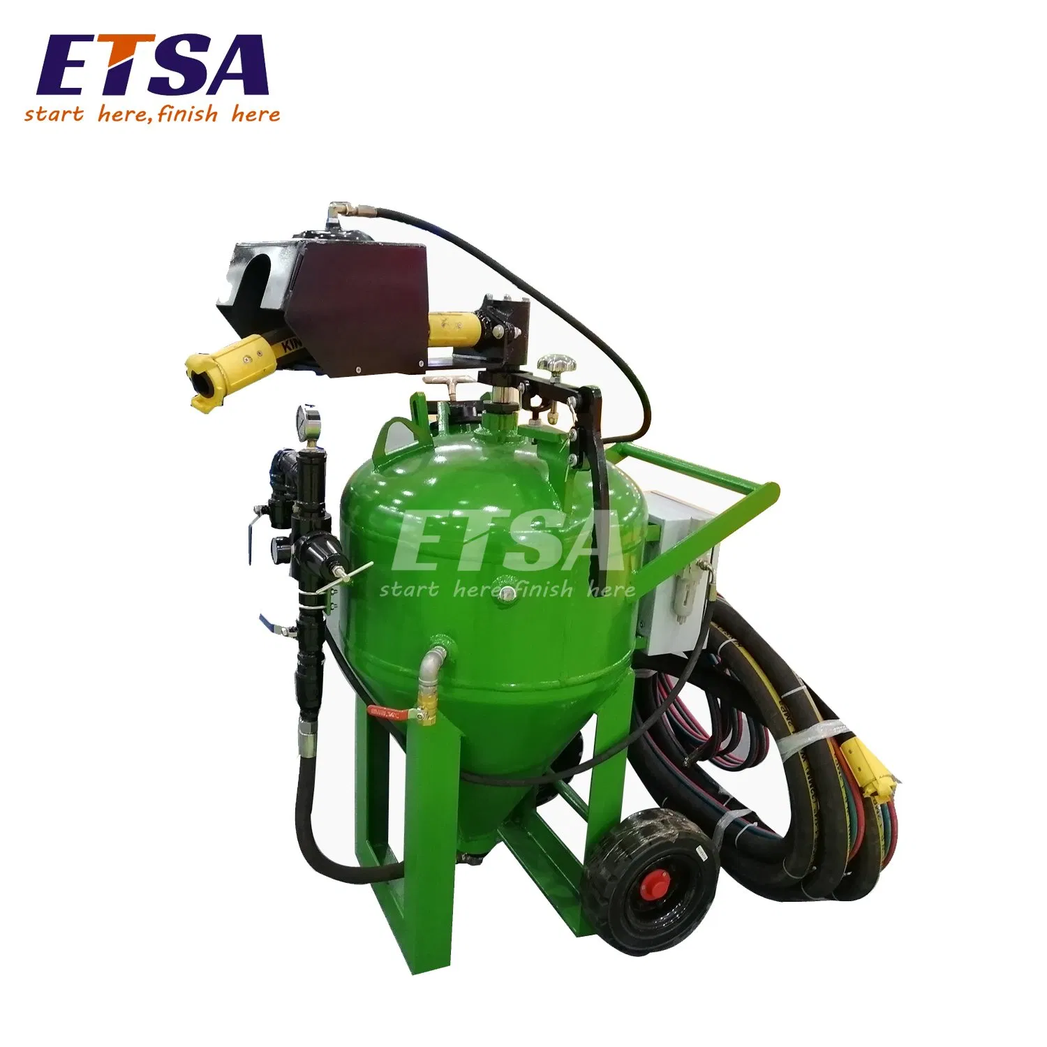 Water and Glass Bead Sand Blasting Machine