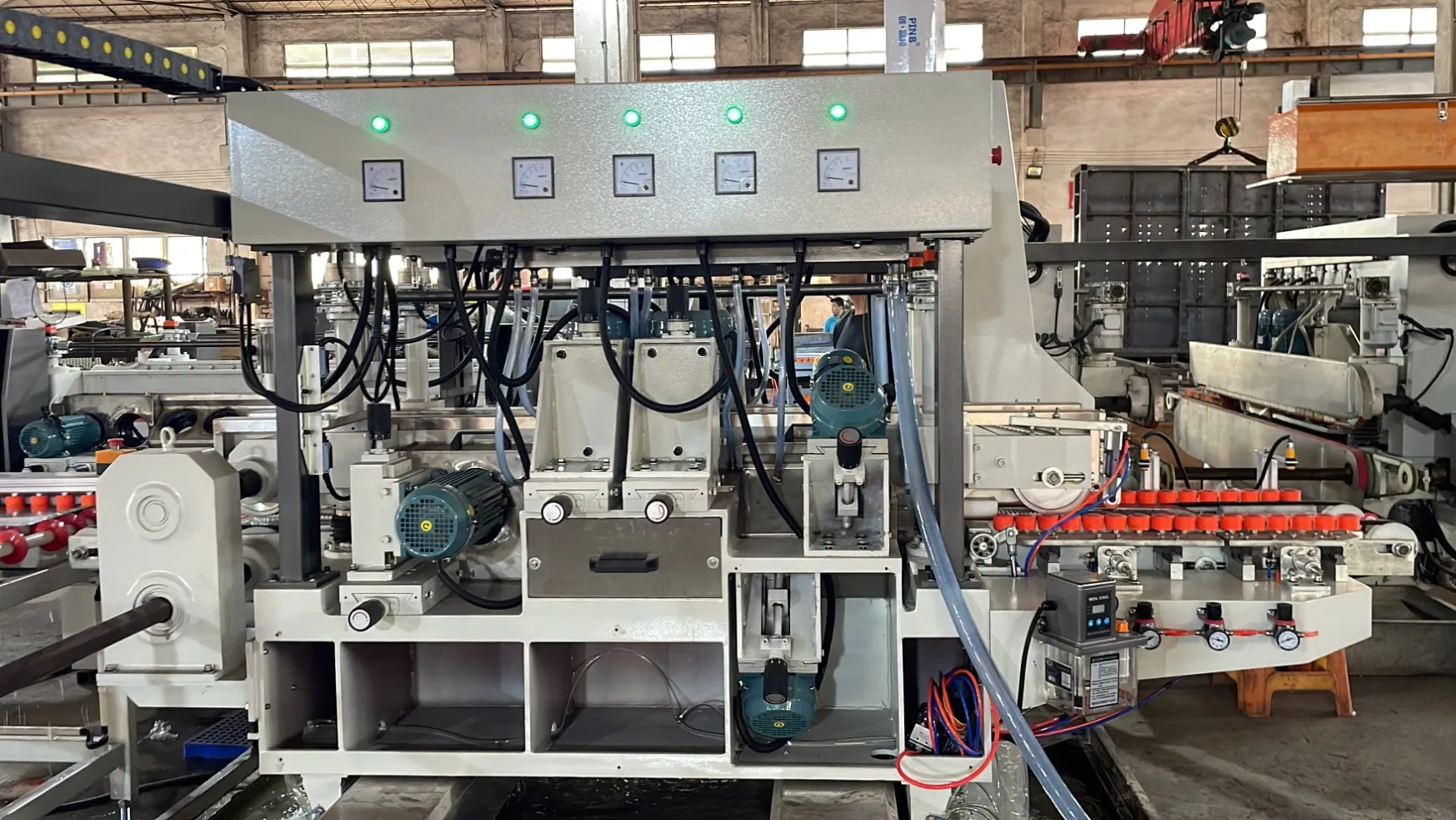Horizontal Low-E Glass Double Edging Machine with Film Removing Function
