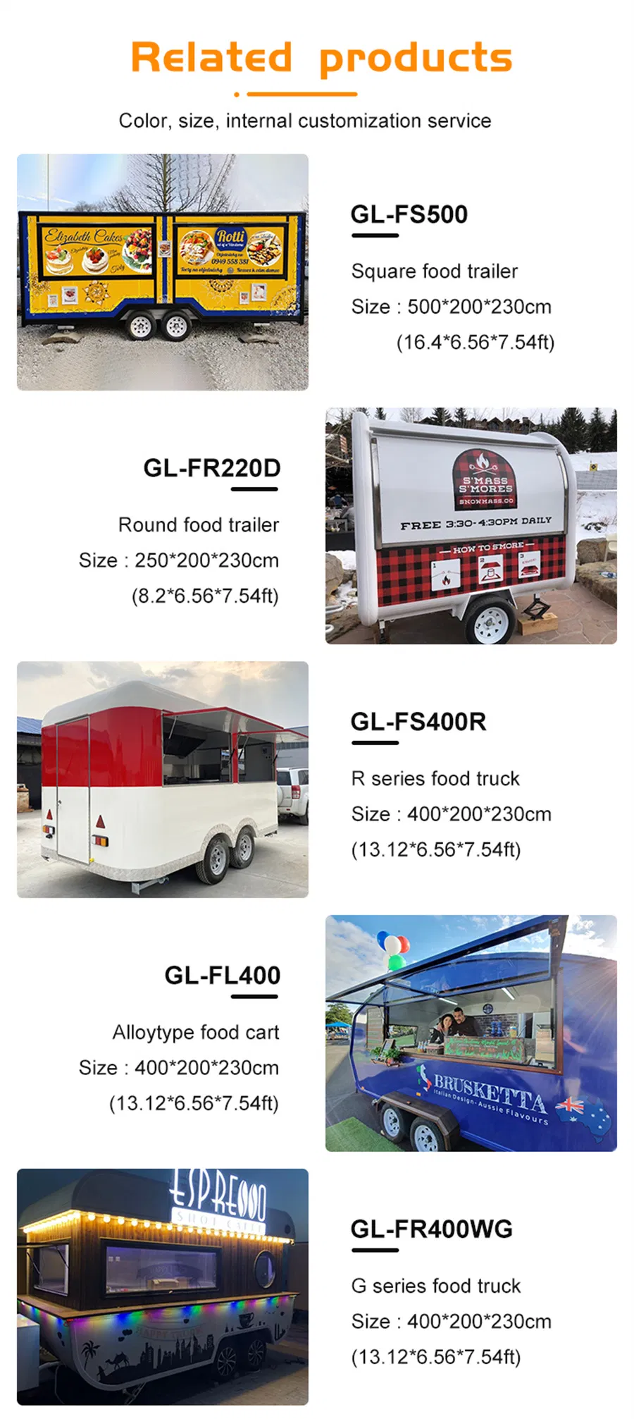 Mobile Food Truck Electric Golf Cart