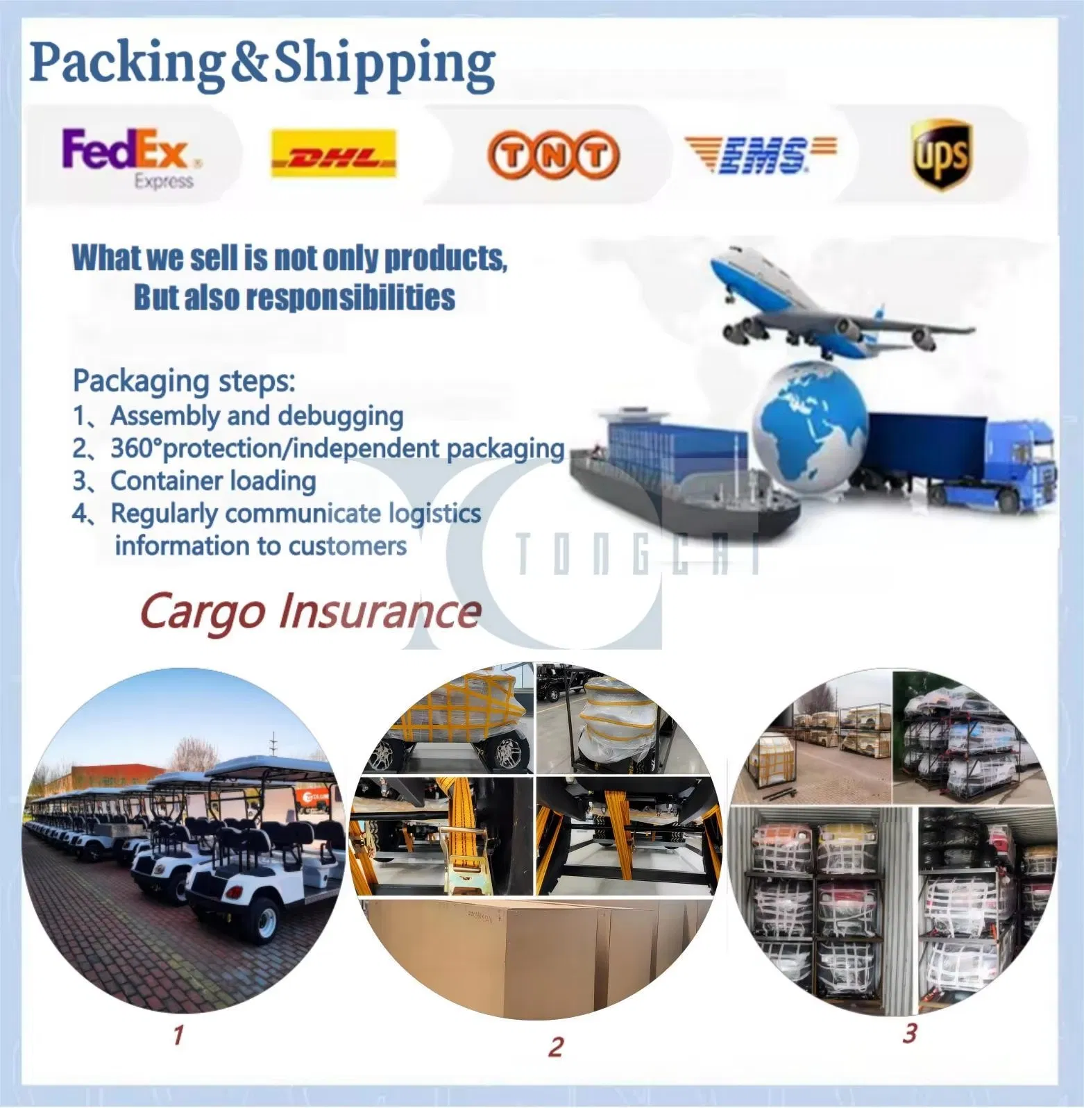 Golf Cart Packing & Shipment Loading details
