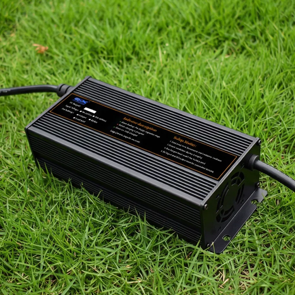 Portable Battery Charger 1200W IP34 Fast Charging System for Golf Carts, Electric Forklifts, and Floor Scrubbers