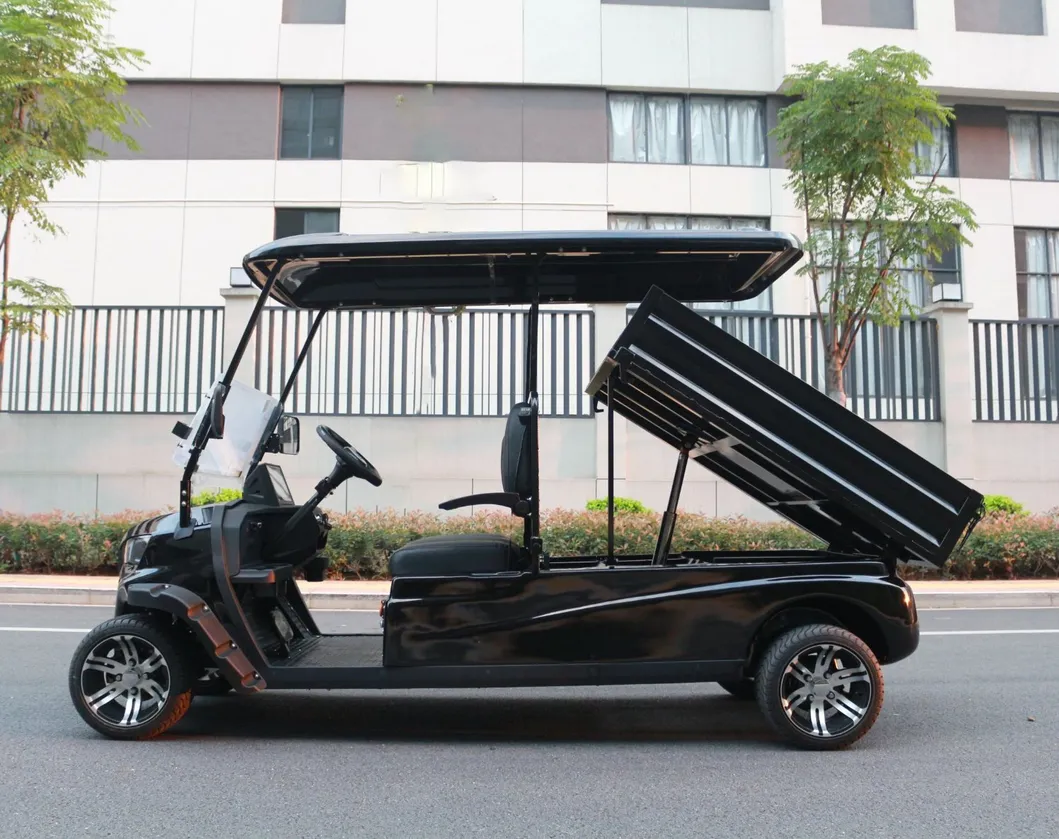 Electric Golf Utility Cart Side View