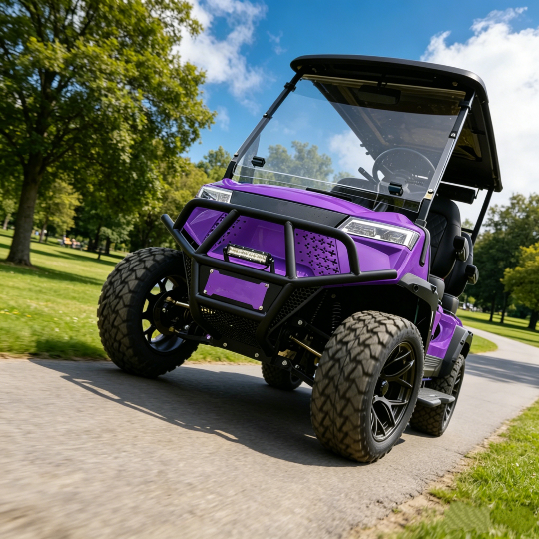 Ultra Performance Long Range 105Ah/ Lithium Battery Heavy Duty Suspension Off Road Electric Golf Cart with OEM ODM Customization