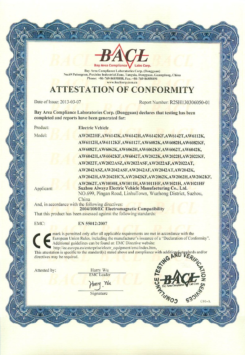 Certifications