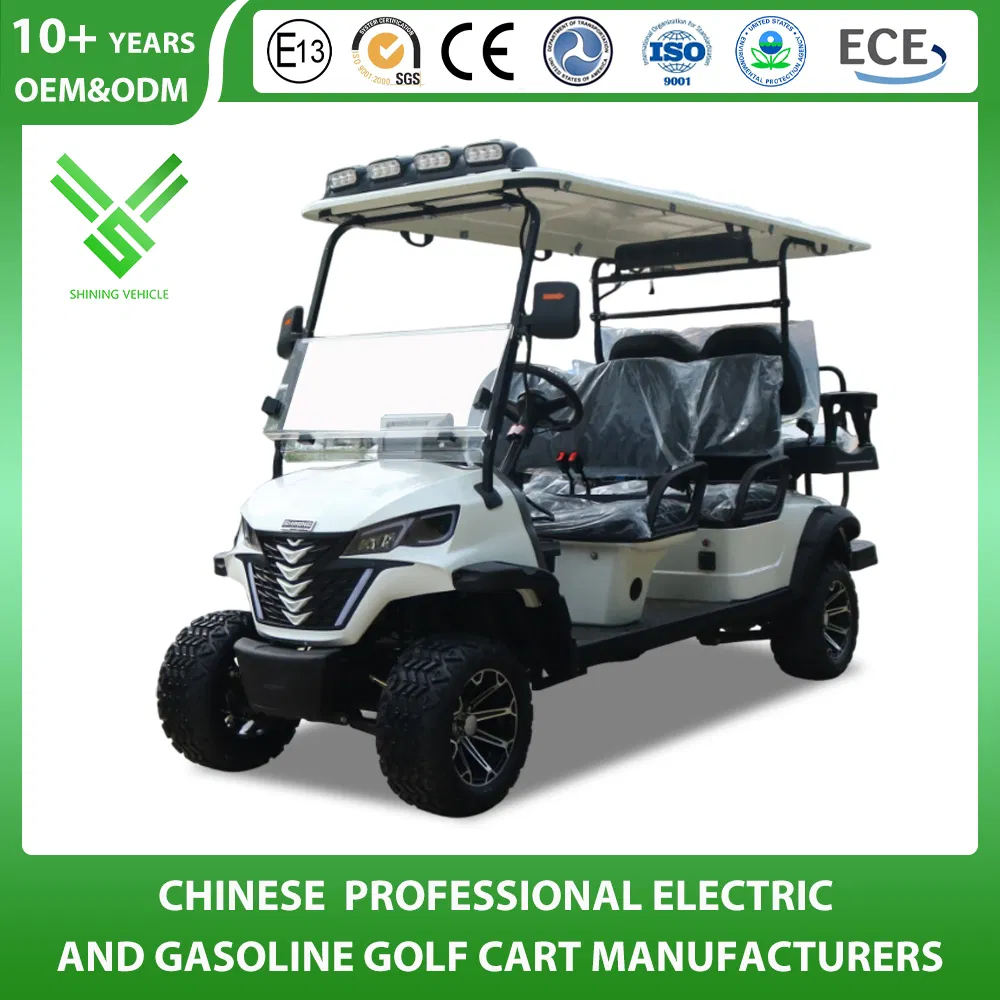 Shining Brand New Design Red Electric 6 Seater Electric Golf Carts