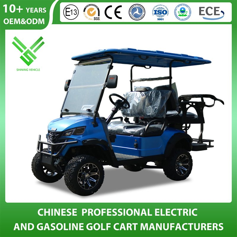 China Golf Cart Wholesale Manufacturer 2/4/6 Seater Utility Shopping Buggy Car Lifted off Road 48V Lithium Electric Power Golf Cart for Residential Property