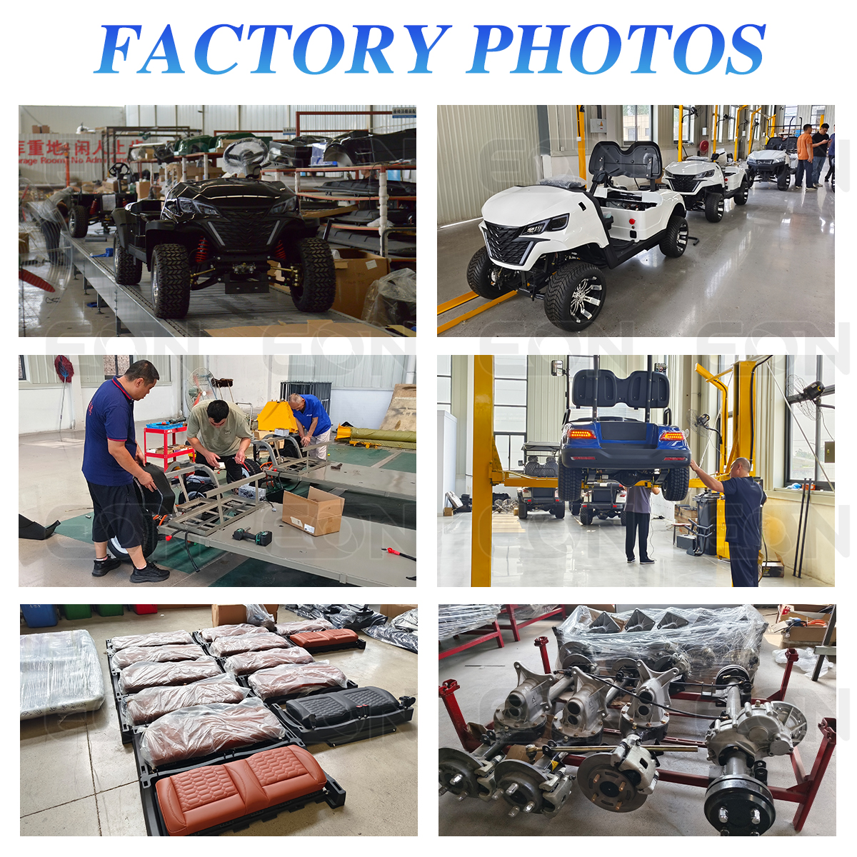 2026 New Luxury Electric Golf Cart 48V/72V Customized Lithium Battery 4 Seats Club Golf Cart for Tourist Reception