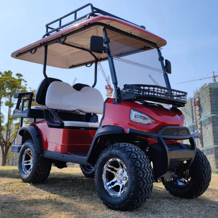 Side by Side 4wd Utility Cart Very Powerful 5kw 7.5kw Lithium Battery Electric Lifted Off Road 2x2 Golf Carts for Sale