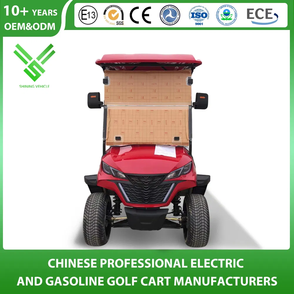 China Leading Golf Cart Manufacturer Lithium Battery Sightseening Hunting off Road Club Car 48V 72V 2+2 Seater Passenger Lsv Electric Golf Vehicle with CE DOT