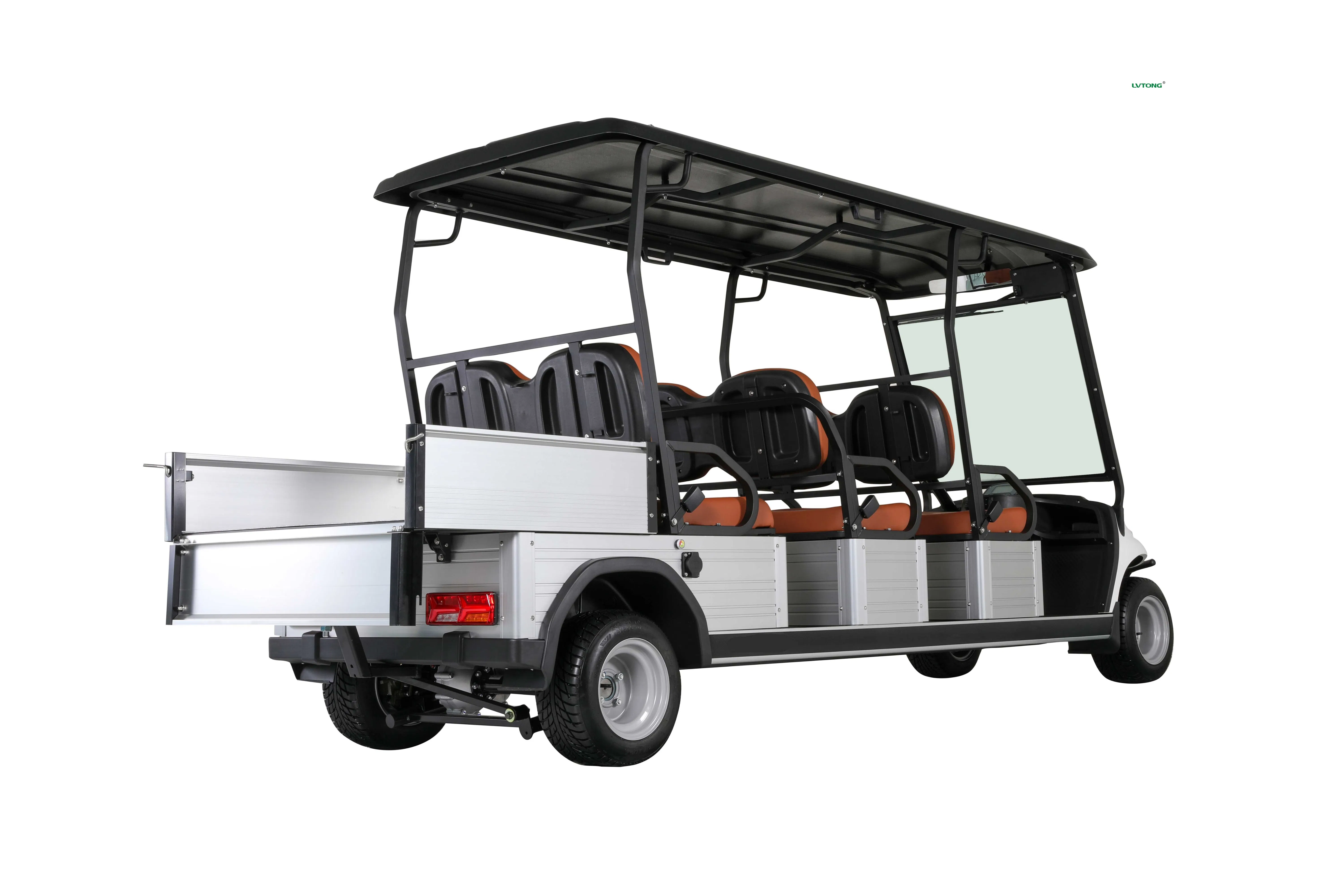 Premium 6-Seater Electric Golf Cart with Versatile Cargo Box