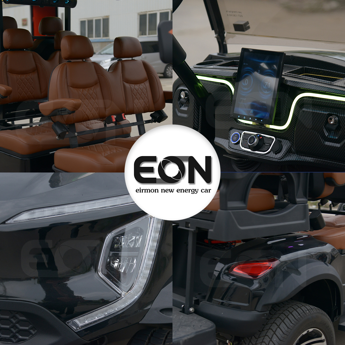 2026 New Luxury Electric Golf Cart OEM ODM Manufacturer Custom Lithium Battery 6 Seater for Resort Hotel Fleet