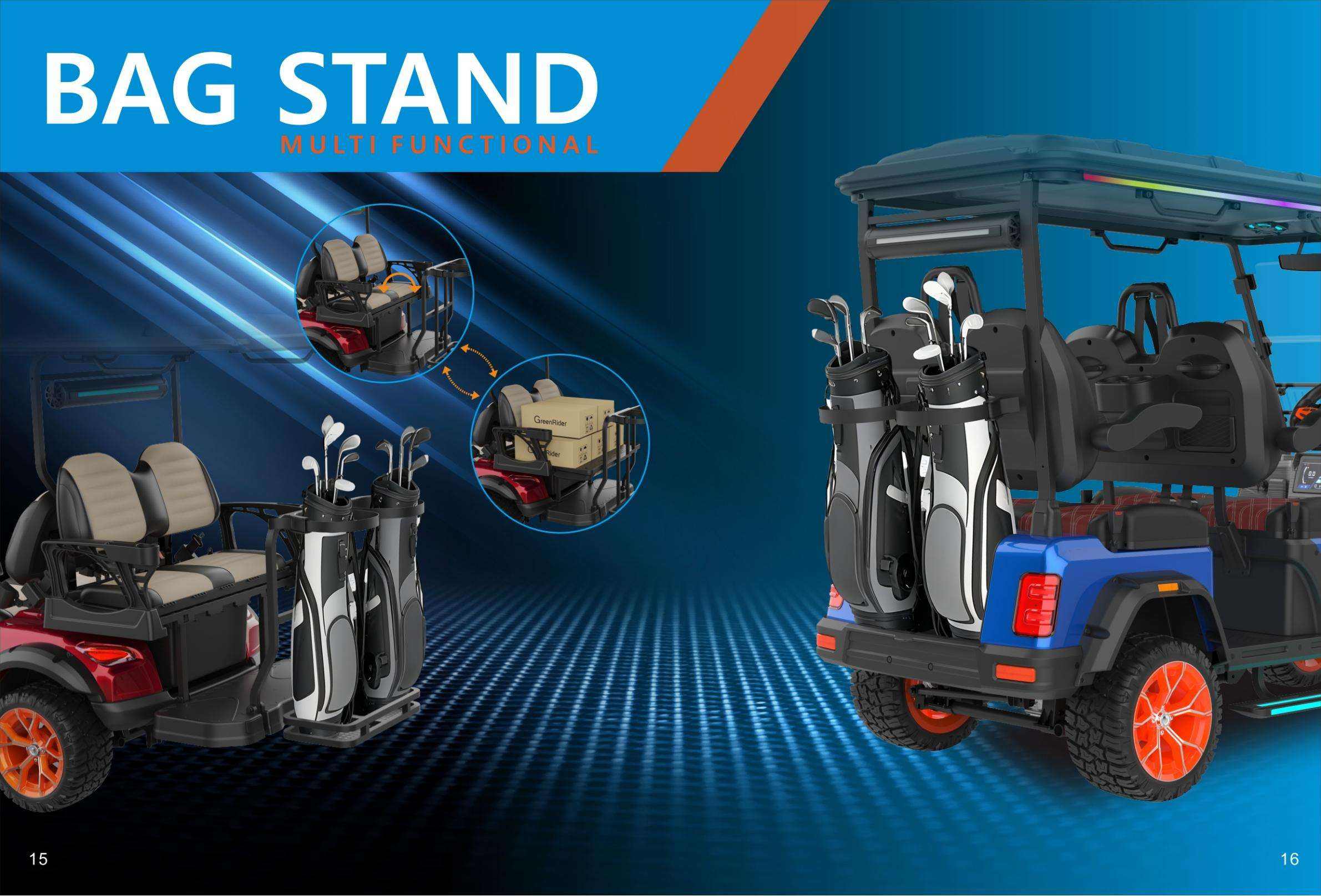 High-Performance Commercial 4-Seat Golf Cart with Lithium Battery Heavy-Duty Waterproof Buggy for Transport &amp; Rental Business