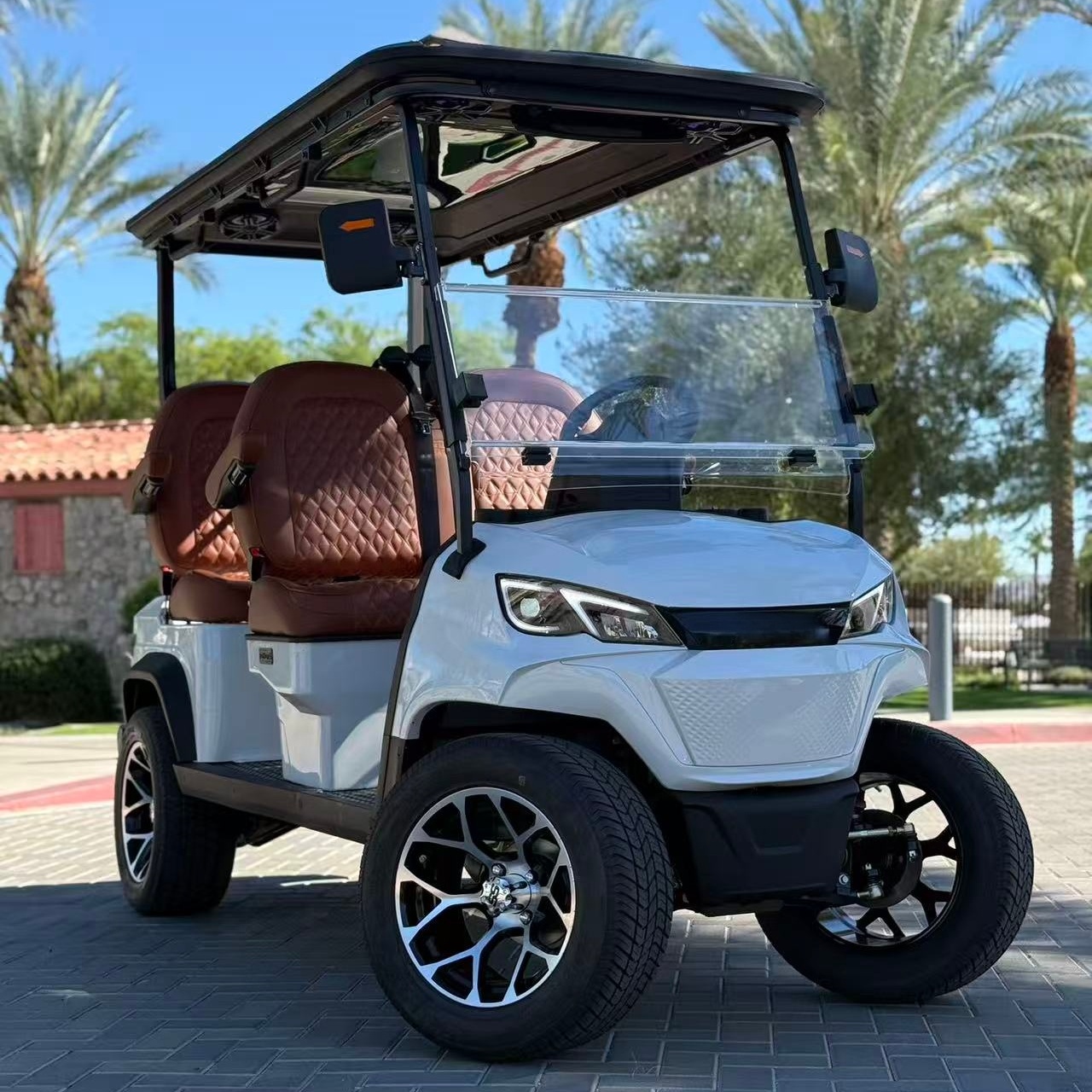 72V Lithium Electric Golf Cart LSV Ready Street Legal Low Speed Vehicle for Community Use