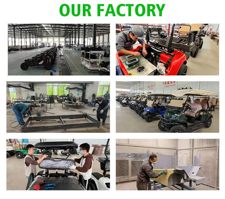Tarion CE Certified Electric Heavy Duty 8-Seater 60V Battery Golf Cart with 35KM/H Speed &amp; 90km Range 12-inch Off-Road Tires