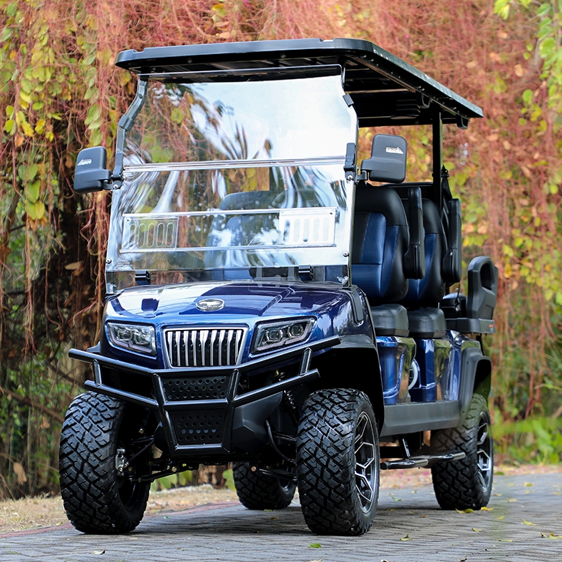 HDK EVOLUTION D5 Maverick 4+2 Plus Luxury Six Passenger Electric Golf Cart for Villas Resorts and Golf Courses