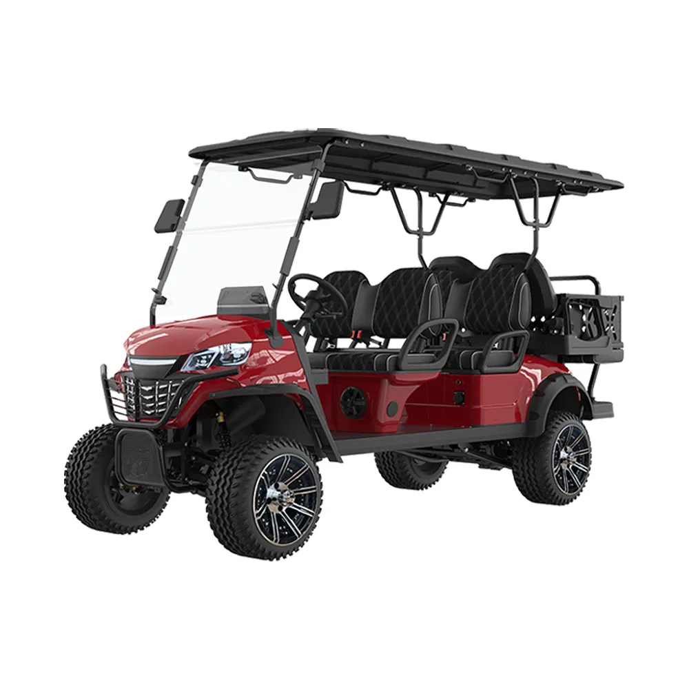 Hot Sale 6 Seater Gorgeous Golf Kart Comfort Lithium Electric Golf Cart with Rear Iron Box