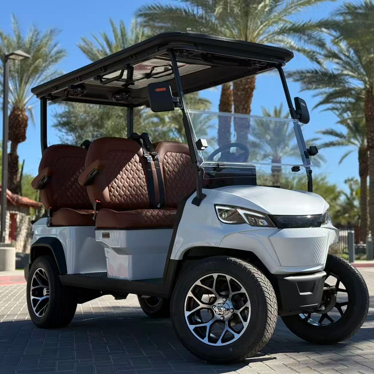 72V Lithium Electric Golf Cart LSV Ready Street Legal Low Speed Vehicle for Community Use