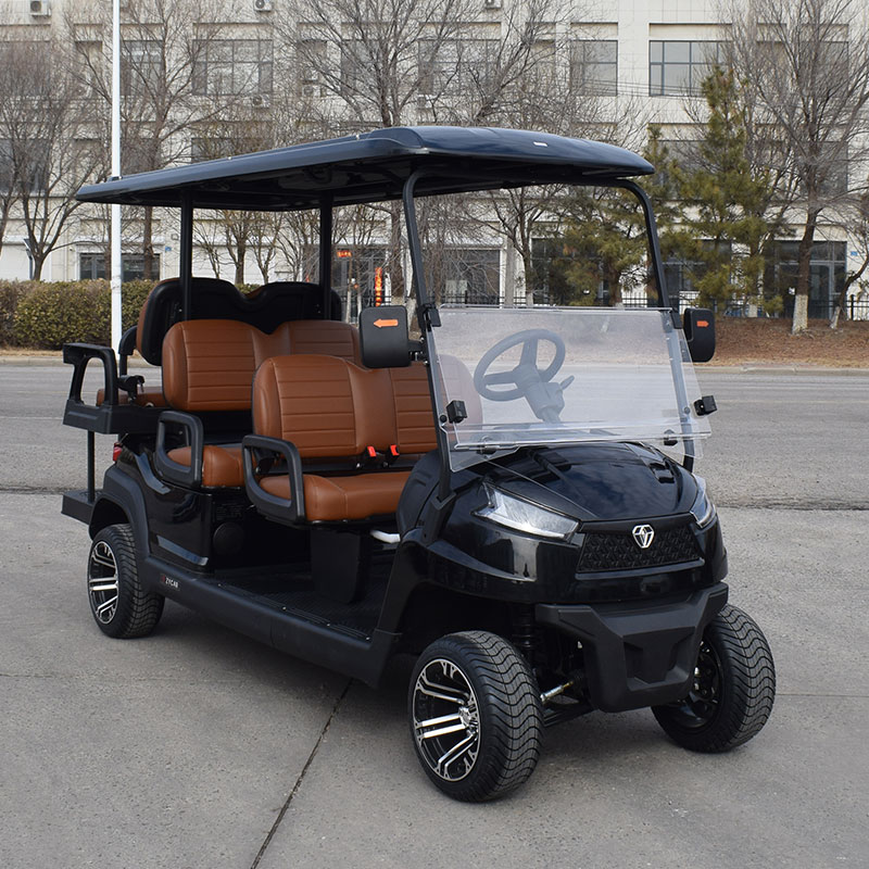 Off Road Street Legal 48V 72V Lithium Battery Electric Golf Cart 6 Seater Luxury Club Car Electric Golf Buggy