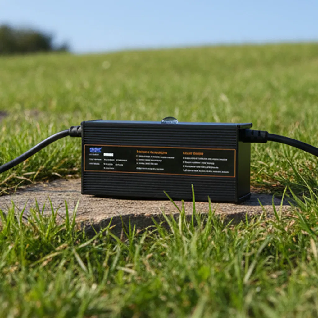 Portable Battery Charger 1200W IP34 Fast Charging System for Golf Carts, Electric Forklifts, and Floor Scrubbers