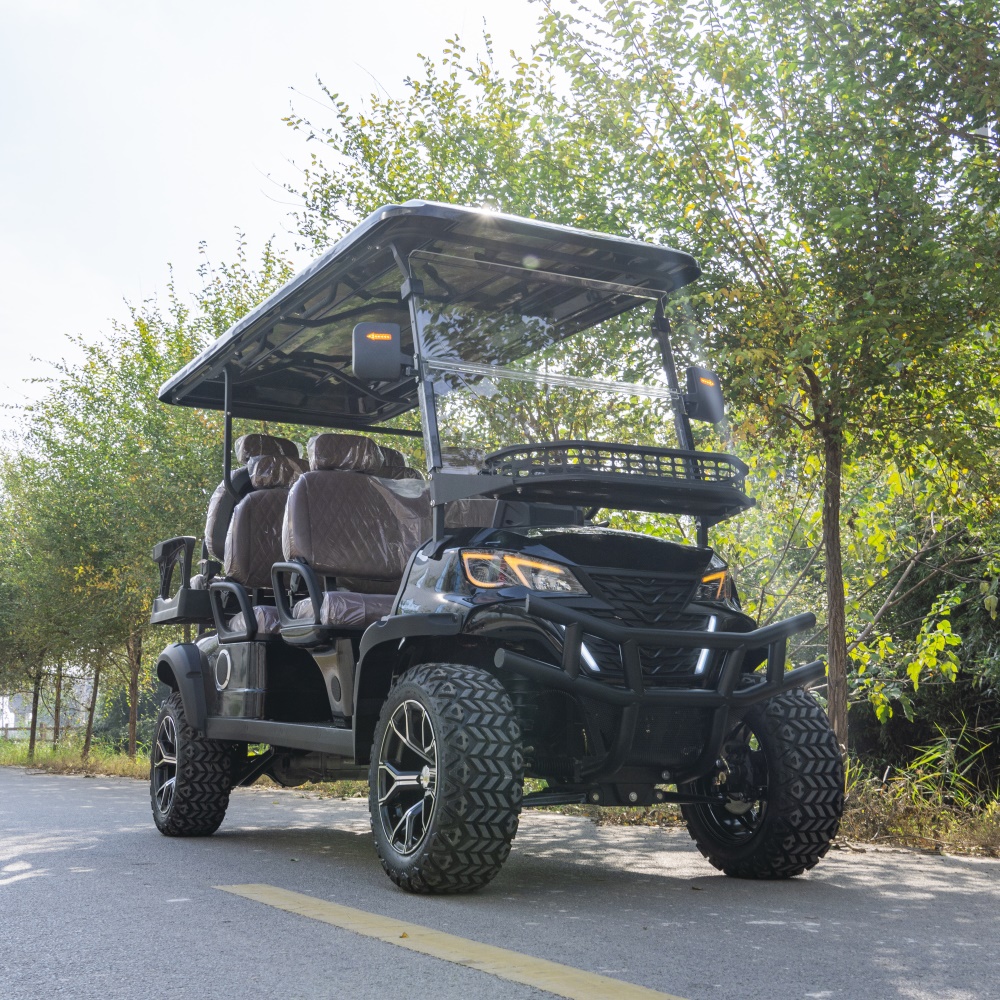 Hot Selling 60V 100Ah Lithium Battery Electric Golf Cart 4 Stroke Engine 70-90km Range 6 Seater Street Legal LSV
