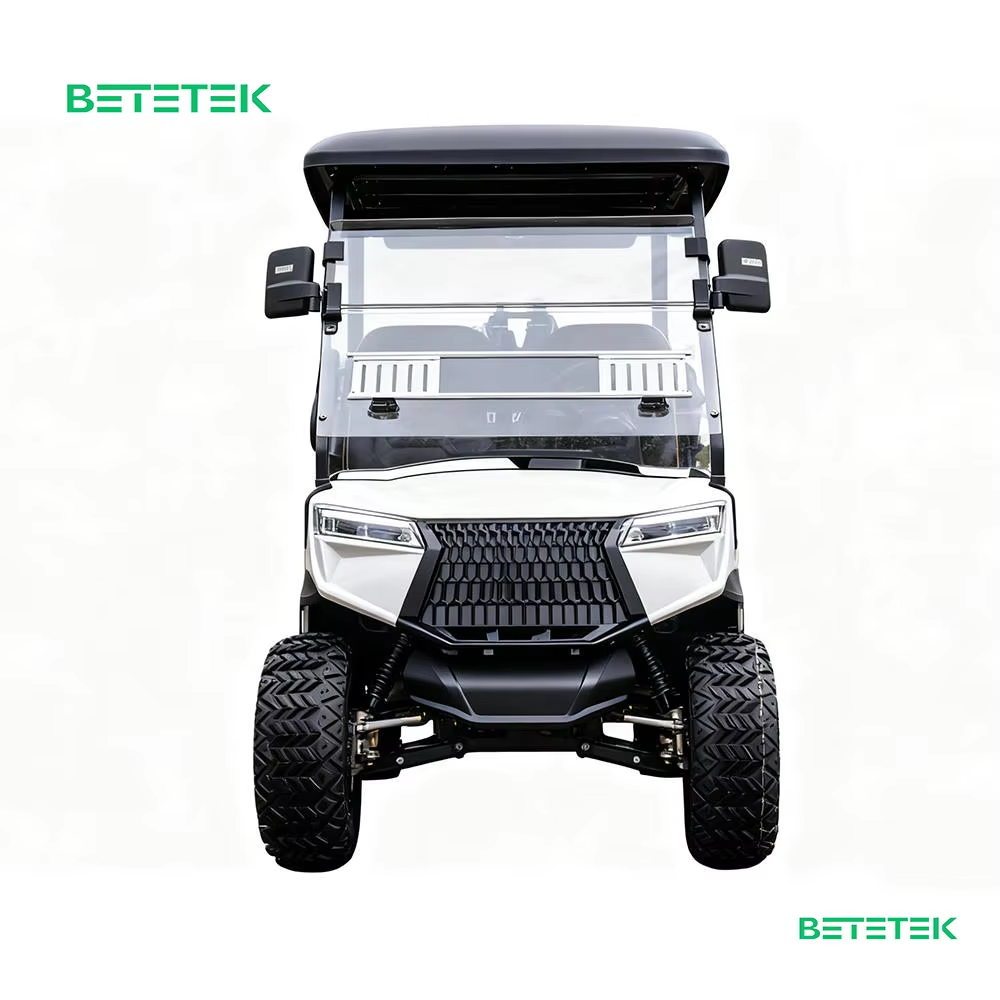 4 Seater Luxury Design Electric Golf Cart Street Legal LSV (Low Speed Vehicle) with Lithium Battery &amp; Off-Road Tires
