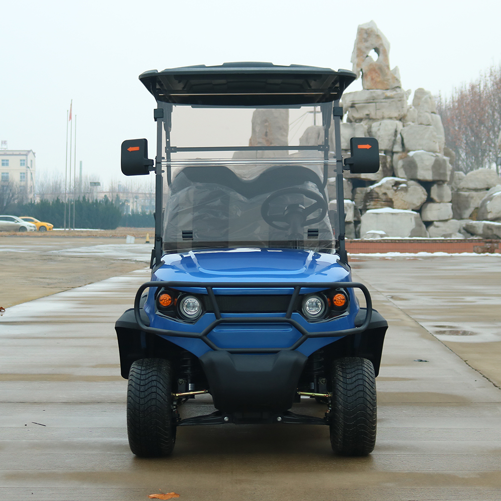 Huanli Brand 48V Solar Power Electric Golf Cart with 5KW Motor Lead Acid Battery 3-4 Seat Models 80-100km Range CE Certified