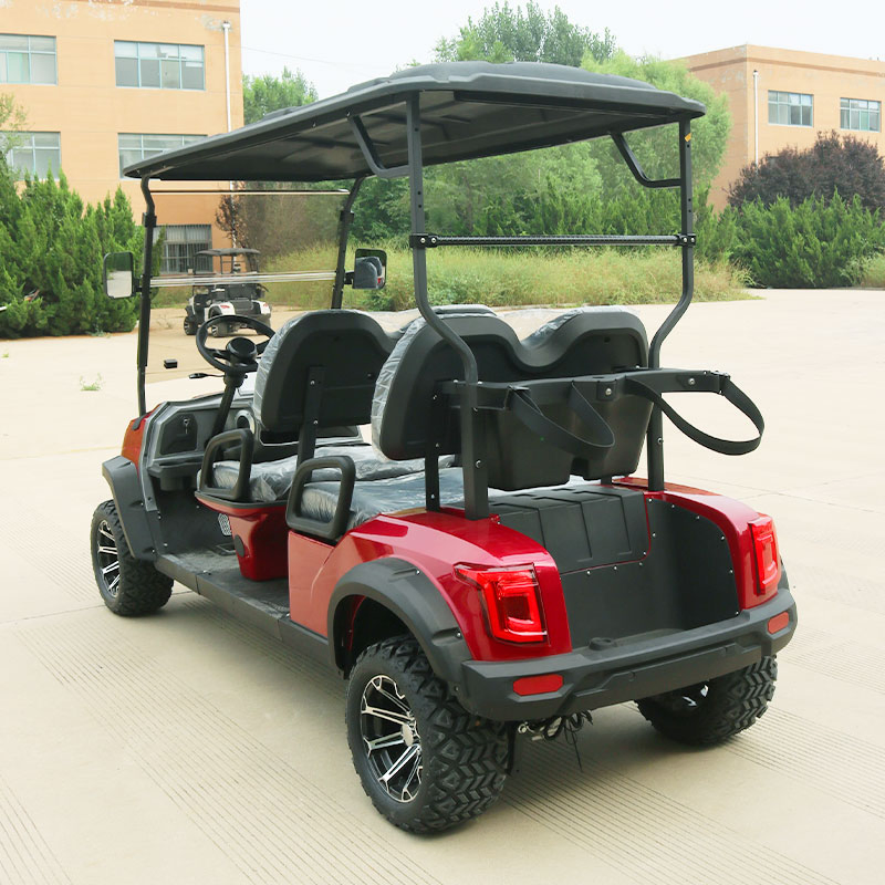 Low Speed New Energy Vehicles 4 Seater Electric Golf Carts Club Golf Scooter Lithium Battery Hunting Golf Buggy