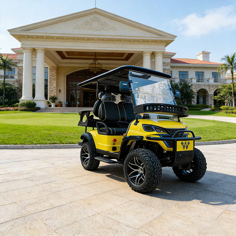 WOLAN Manufacturer Support Customization GPS Track 4 Seater Fleet Golf Cart for Rental Management