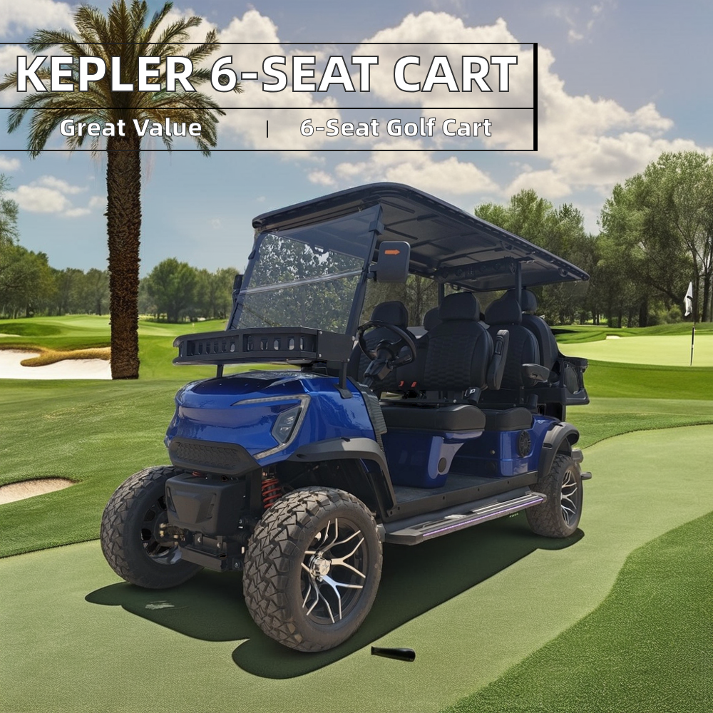 48V Electric Golf Cart 1-2-Seater with Solar Charging for Eco-Resort Applications