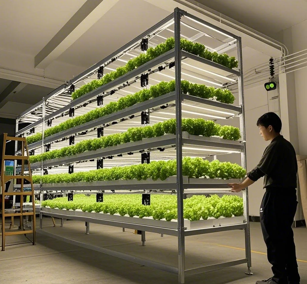 Hydroponic System Nft Technology - Modular Vertical Grow Racks & Full-Spectrum LEDs for Commercial Farms