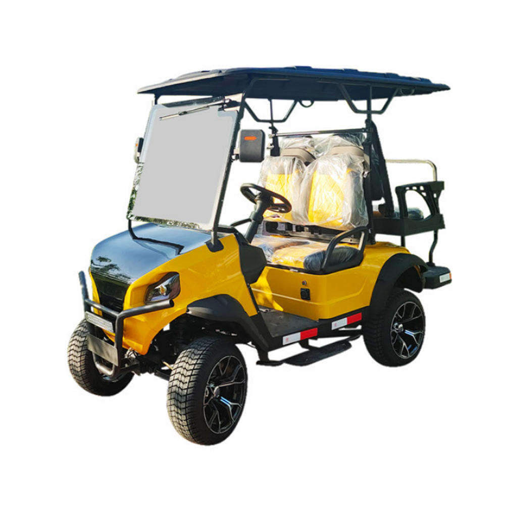 Off Road 4 Seater Electric Golf Cart 72V Lithium Battery 4WD Strong Power for Outdoor Scenic Spot Use