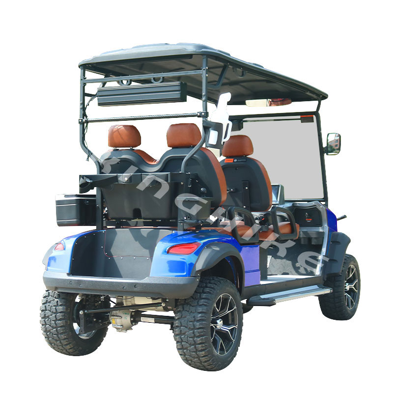 Premium 48V Street-Legal 6-Seater Electric Golf Cart with Custom Styling and Optional 4-Seat Configuration