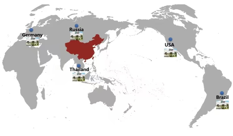 Sales and Service Network Map
