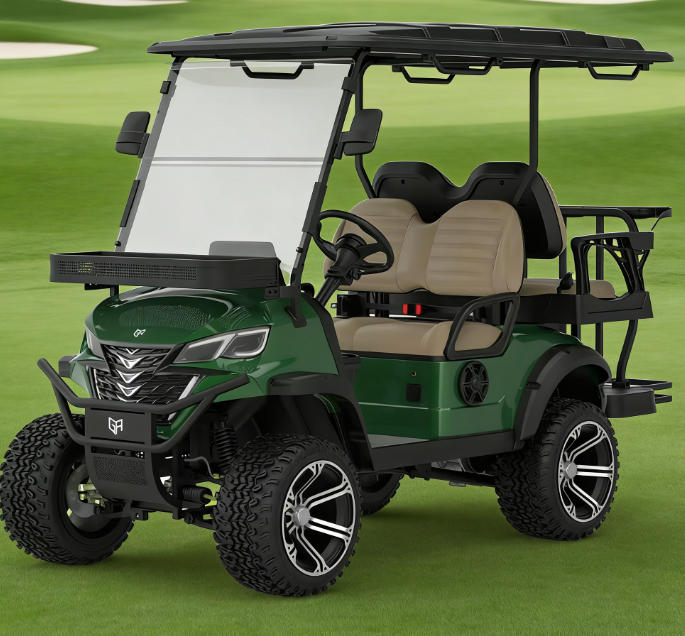 Resort Rental Fleet Golf Cart 4 Seater Electric Golf Cart with Back Seat Customized Color Golf Cart Economical Golf Cart