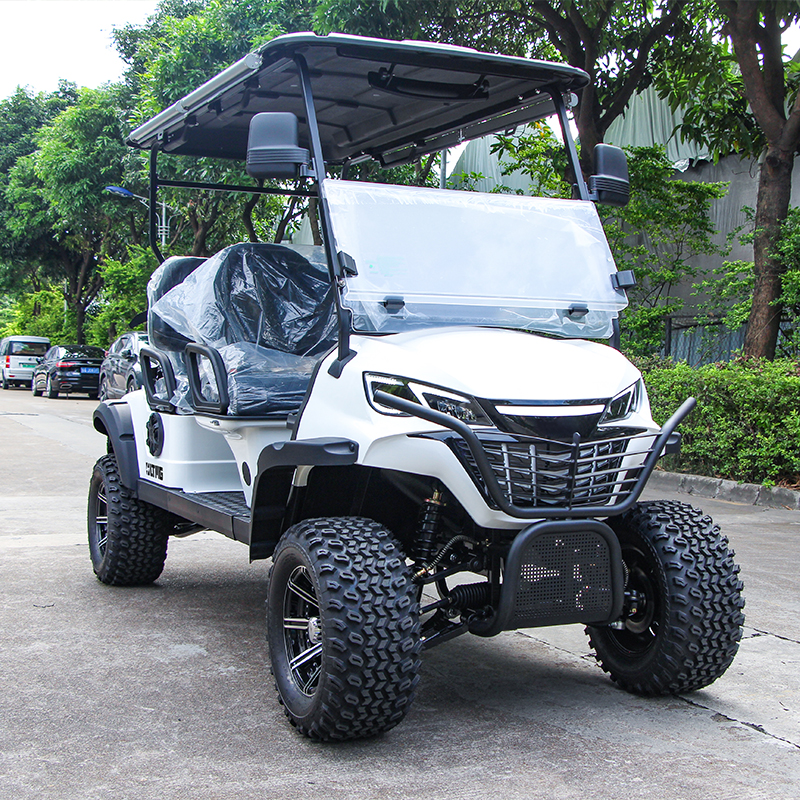 48V Battery Solar 4 Seaters Off Road Electric Street Legal Golf Cart Buggy in Hot Sale