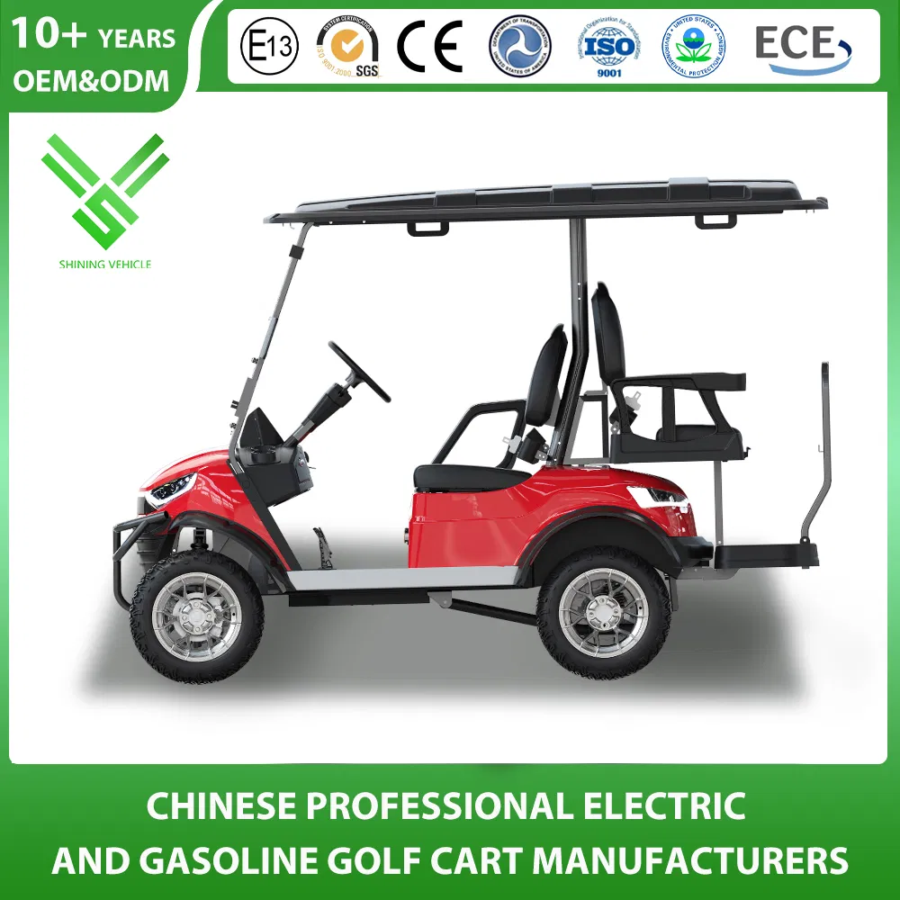 Wholesale Manufacturer Customized Color Seat Logo Golf Cart Stable and Comfortable 2/4/6/8 Seat Electric Buggy 48V/60V/72V Lithium Battery Operated Golf Cart