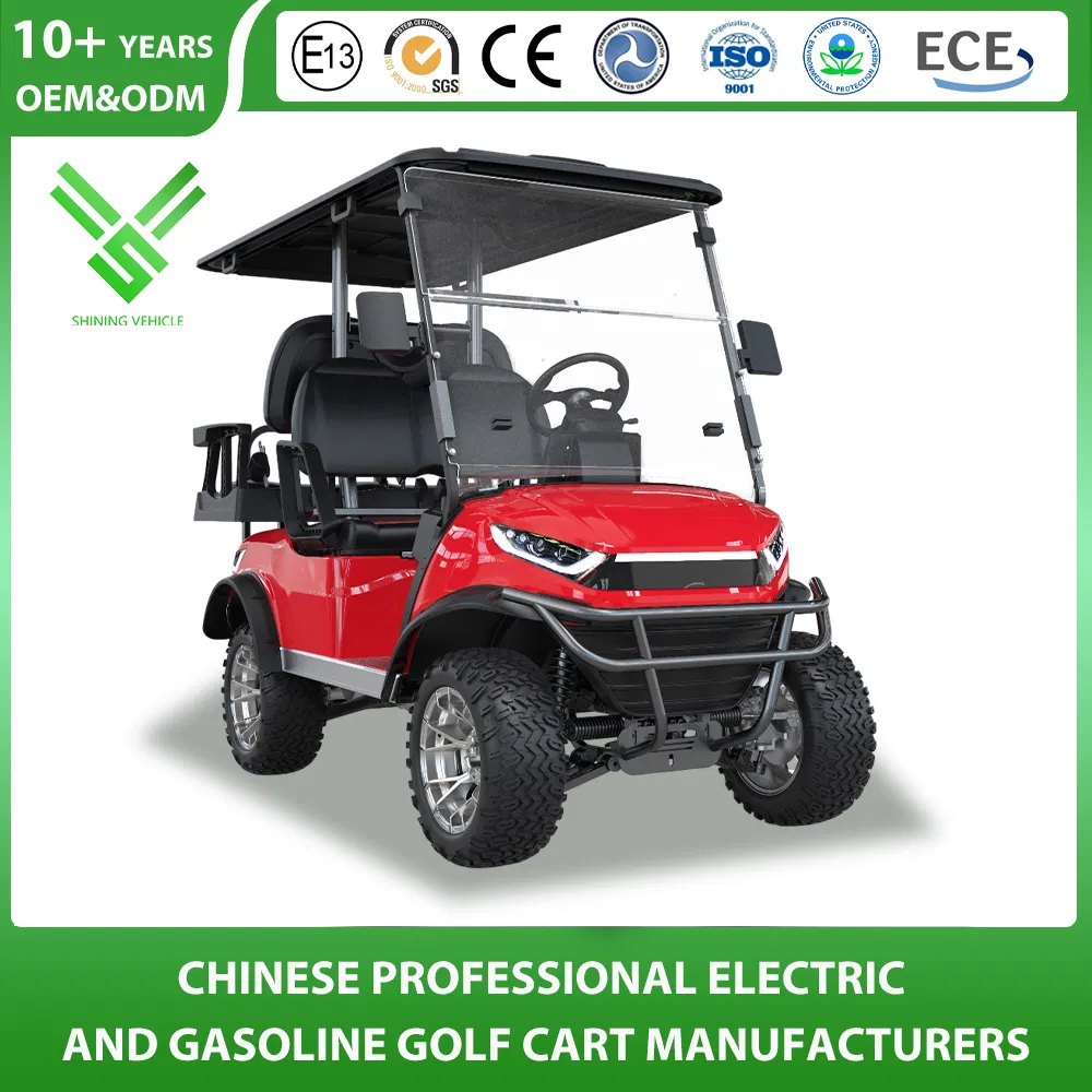 Wholesale Manufacturer Customized Color Seat Logo Golf Cart Stable and Comfortable 2/4/6/8 Seat Electric Buggy 48V/60V/72V Lithium Battery Operated Golf Cart