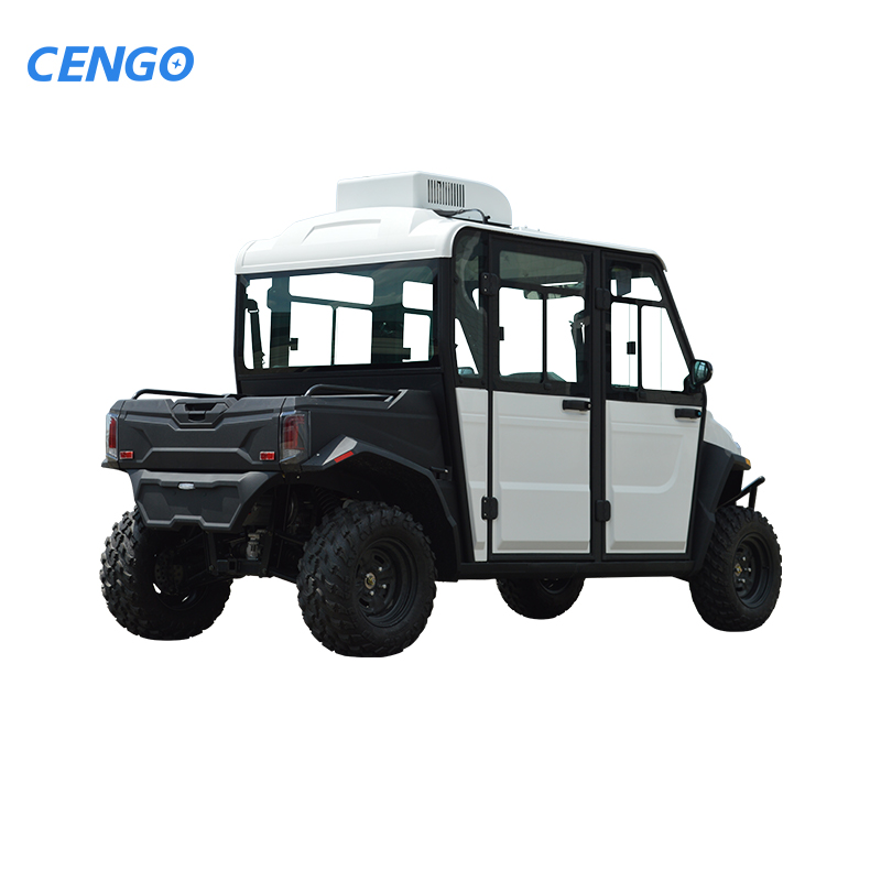 48V Electric UTV Golf Cart with 4 Seats 30-50Km/h Speed 50-70km Range 500kg Capacity CE/GCC Certified Drum Brakes