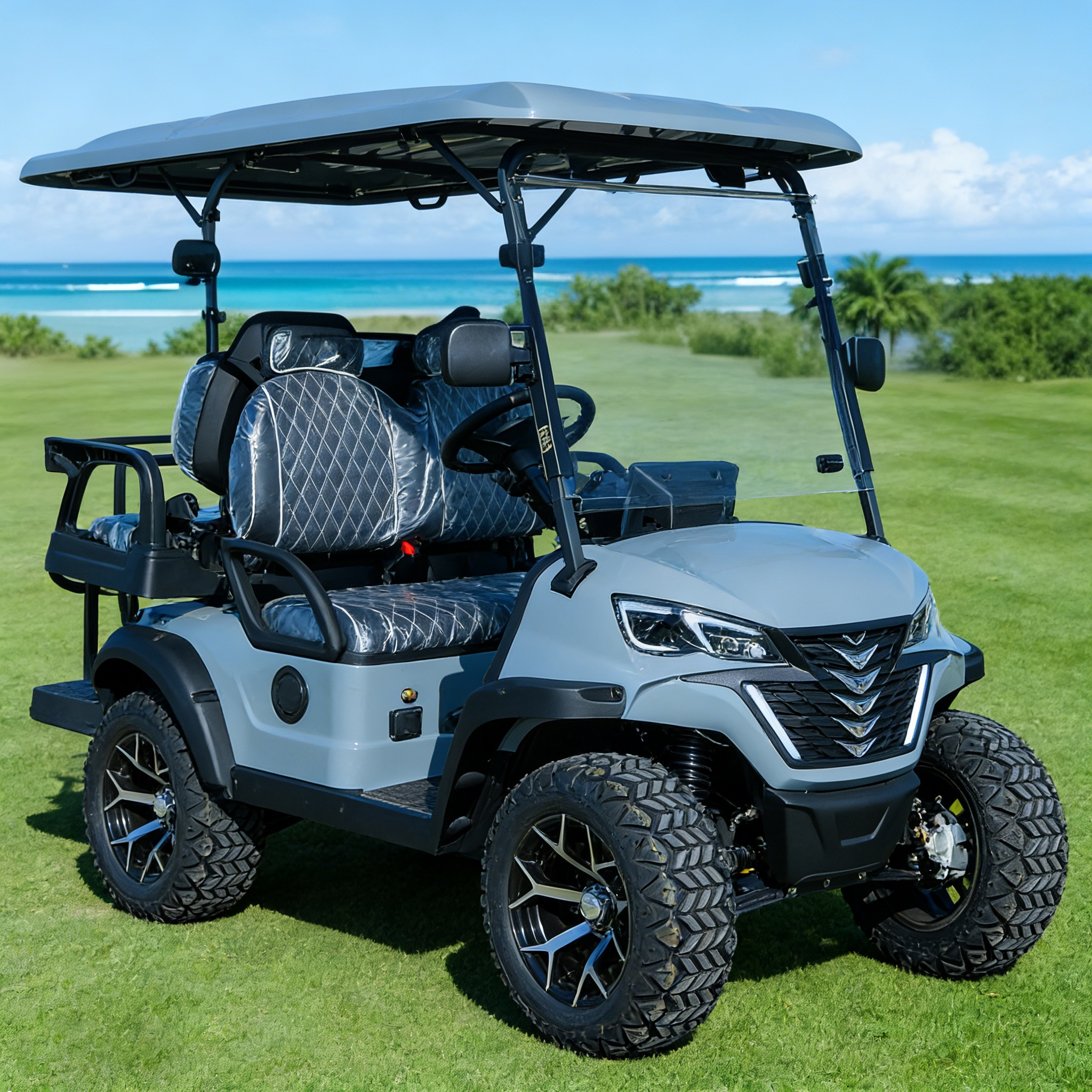Electric Golf Cart Scene