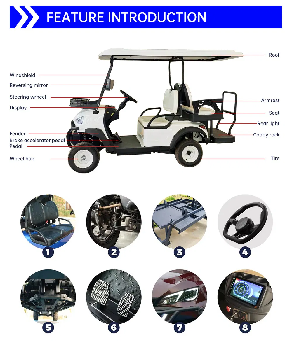 Electric Golf Cart Details View