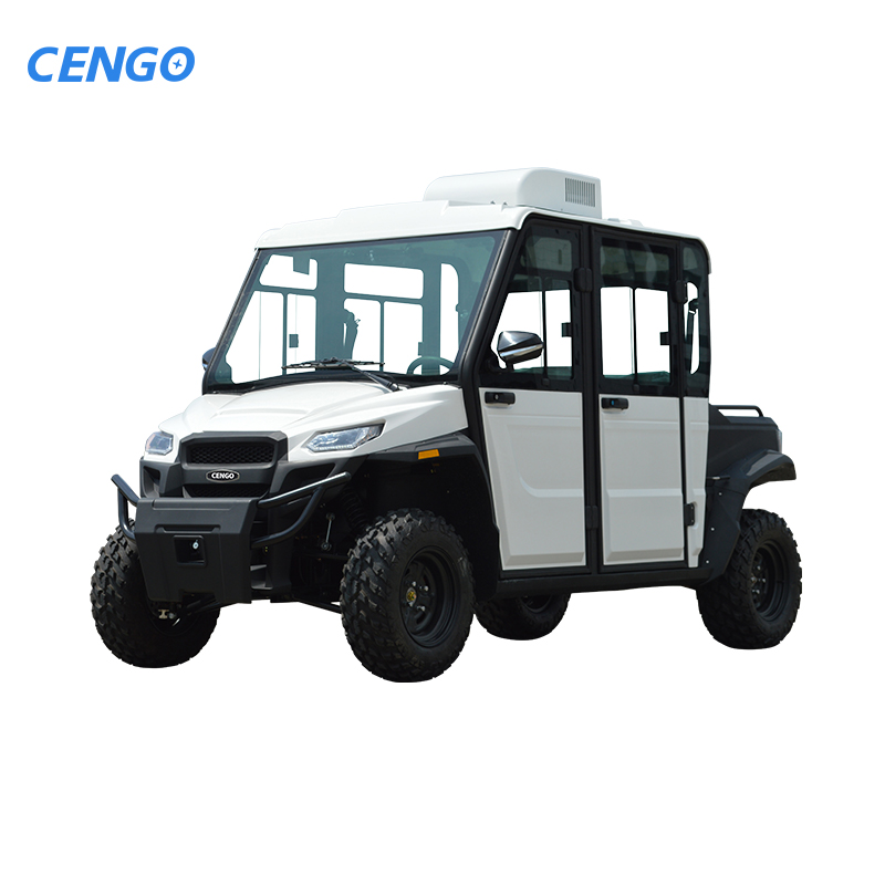 48V Electric UTV Golf Cart with 4 Seats 30-50Km/h Speed 50-70km Range 500kg Capacity CE/GCC Certified Drum Brakes