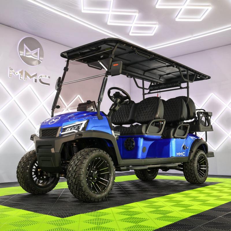 4WD Electric Golf Cart 5-6 Seater All-Terrain Utility Vehicle with High Torque 50MPH for Hilly Courses &amp; Resorts